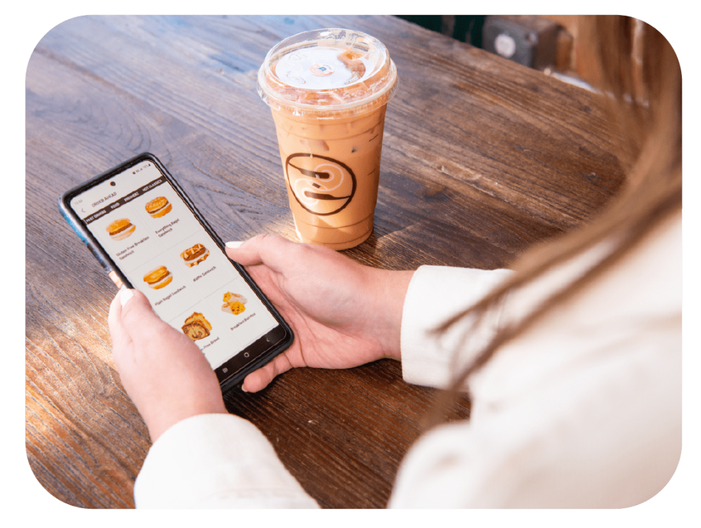 Ziggi's Coffee Rewards app in use