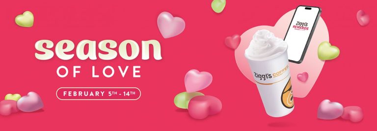 Celebrate the Season of Love with Exclusive Rewards & a Chance to Win Free Ziggi’s for a Year!  