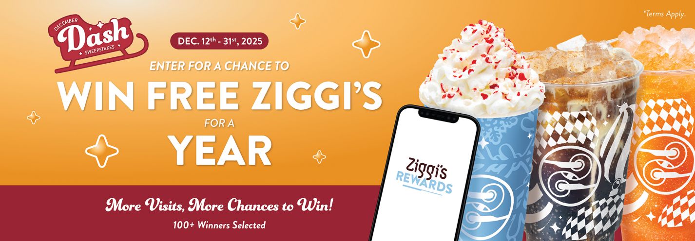Ziggi's December Dash Sweepstakes: Enter for a Chance to Win FREE